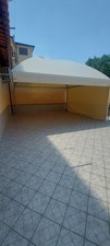 Gazebo in Acciaio Zincato Professionale 5 x 5 - telo in PVC, Ignifugo
