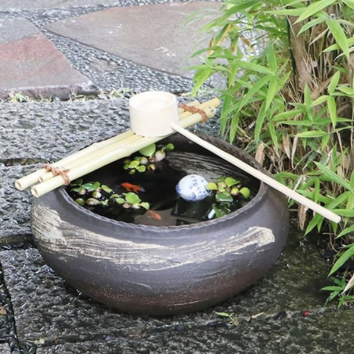 Shigaraki ware lavabo tsukubai - shigaraki,