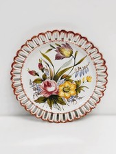 Piatto da parete decorativo Bassano del Grappa in ceramica dipinto a mano Italia