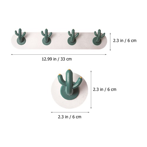 Set ganci forma di - forma, cactus