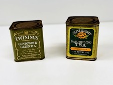 Scatole Latta Pubblicitarie Da Collezione The Twinings E Rose Brand Tea "piene"