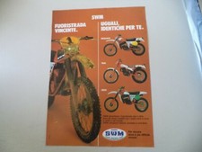 advertising Pubblicità 1979 MOTO SWM RS 125 GS/320 GUANACO TRIAL/250 CROSS