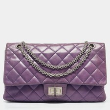 Borsa Chanel Viola Pelle