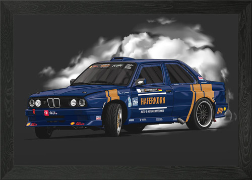 Bmw e30 drift rally poster - bmw,