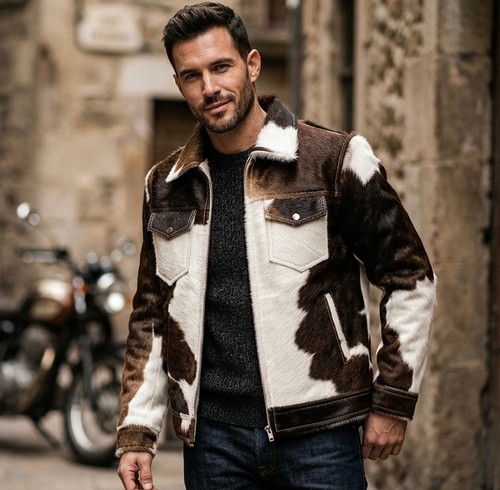 Mens cowhide hair hide - cowhide,