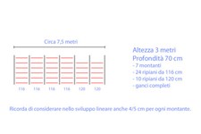 Scaffali 15 metri x 3 metri altezza scaffalatura CIMAR carichi medi magazzino