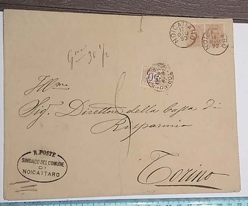 Noicattaro 1893 busta - (ba),
