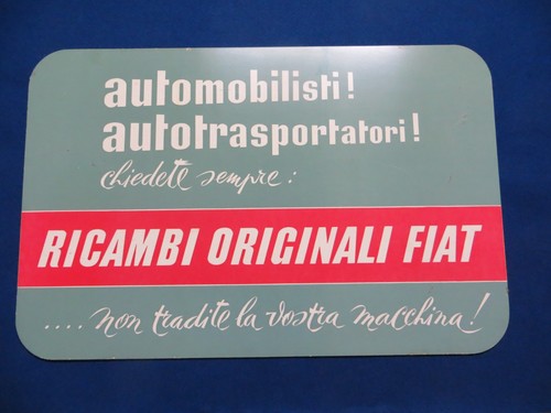 Cartellone ricambi originali - cartellone,