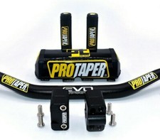 MANUBRIO 28mm KIT COMPLETO PROTAPER MANOPOLE PARACOLPI NERO REESER STERZO MOTO