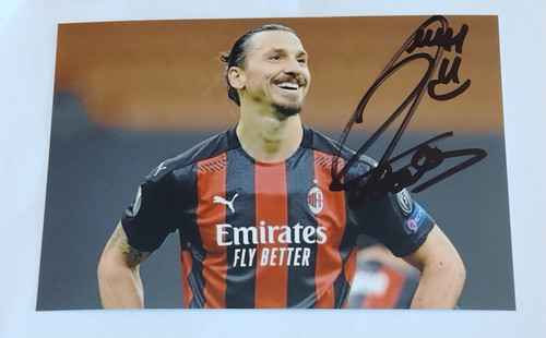 Autografo zlatan ibrahimovic - zlatan,