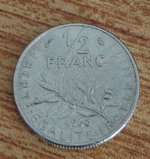 Moneta 1/2 Franco Francese
