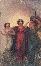 A5173) WW1 ALLEGORICA, TRENTO E TRIESTE. ILLUSTRATORE NOMELLINI. VIAGGIATA.