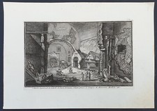 Stampa antica giuseppe vasi - antica,