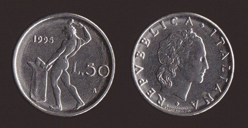 Lire 1995 vulcano italia - 50,