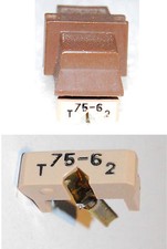  PUNTINA GIRADISCHI  SHURE 75-6  T2   (REPLACEMENT STYLUS)