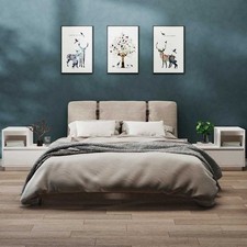 Comodini Bianchi 2 pz 60x34x51