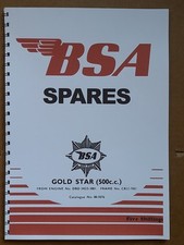 BSA GOLDSTAR DBD34 500 RICAMBI