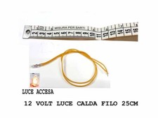 1  luce CALDA 12 VOLT CAVO 40