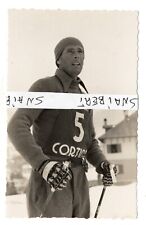 SCI   L'AZZURRO ROBERTO LACEDELLI  A CORTINA  1943  IN GARA    FOTO GHEDINA