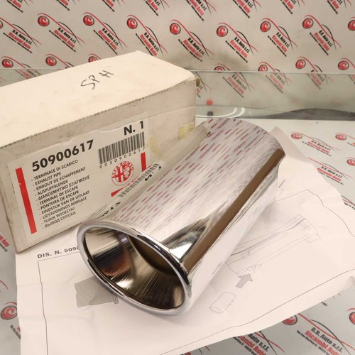 Terminale scarico cromato alfa - terminale,