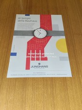 JUNGHANS BAUHAUS DI MAX BILL OROLOGIO WATCH AUTOMATIC EDITION AD PUBBLICITA