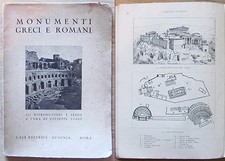 LUGLI - MONUMENTI GRECI E ROMANI Ed. Ausonia anni '20* con 225 ill. fotografiche