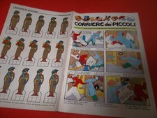 SUPPLEMENTO DEL CORRIERE DEI RAGAZZI  N.7-1972 SOLDATINI DA RITAGLIARE