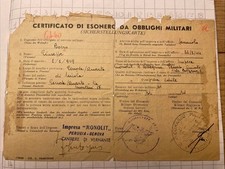 Documento Certificato Esonero