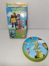VHS e scatola porta merenda Shrek Mulino Bianco, LEGGI