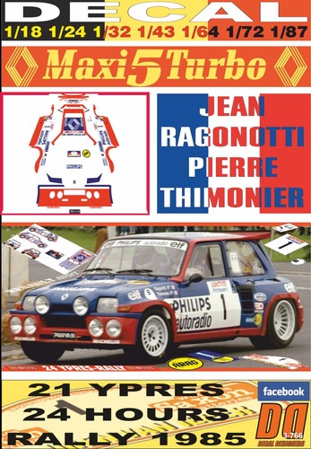 Decal renault maxi turbo - renault,