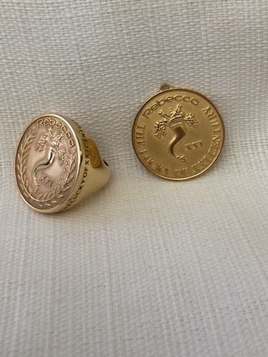 Anello medaglione rebecca - medaglione,
