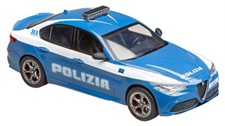 Modellino AUTO radiocomandato rc ALFA ROMEO GIULIA POLIZIA RADIOCOMANDO 1:14
