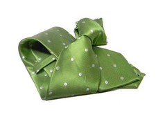Cravatta uomo verde mela a