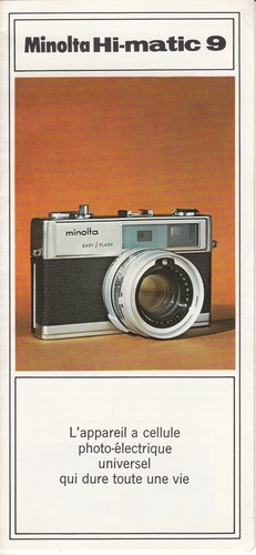 Depliant publicitaire minolta - publicitaire,