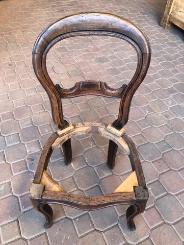 Sedia antica legno luigi - sedia,