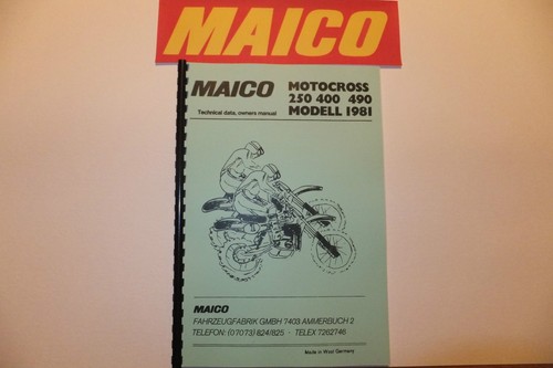 Maico owner officina manuale - maico,