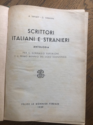 Scrittori italiani stranieri - italiani, e