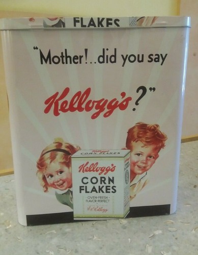 Scatola latta kellogg - latta, kellogg's