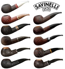 Pipe SAVINELLI Half-Bent Diplomat - Selezione Pipa Bruyere - Ruggine - Nuove