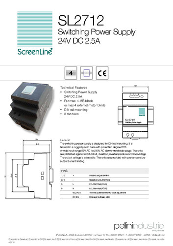 Alimentatore guida din - guida,