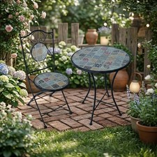 Tavolo da Giardino Rotondo Set