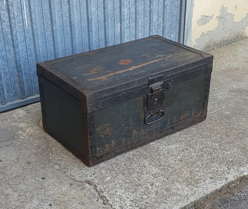 Antico baule legno tavolino - baule,