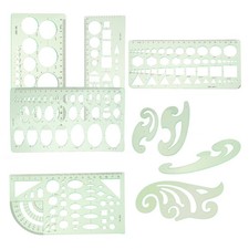  9 Pcs Righello Cerchiometro