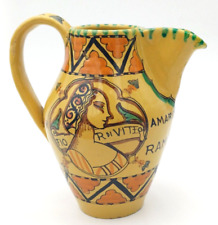 AMARO FELSINA RAMAZZOTTI - RARA CARAFFA CERAMICA ORVIETO PUBBLICITARIA ANNI '50