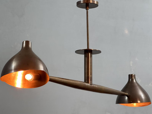 Lampadario sputnik ottone - in,