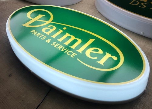 Daimler illuminated wall sign - daimler,