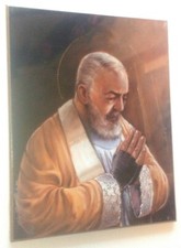 Padre Pio Wood Wall Plaque
