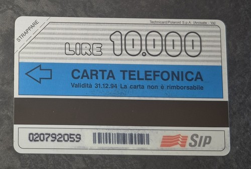 Scheda telefonica prova - scheda,