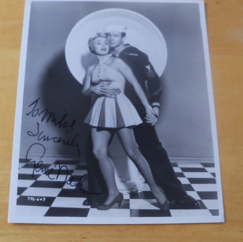 Foto autografa firmata gene - foto,