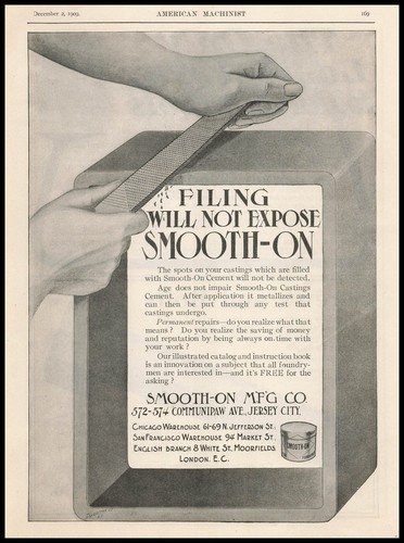 Pubblicità 1909 smooth - pubblicità, smooth-on